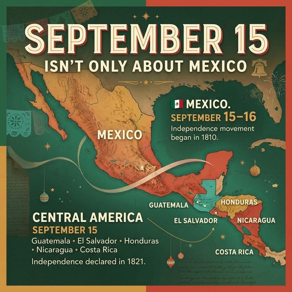 ๐ฒ๐ฝ September 15 is a big day across Mexico and Central America. ๐